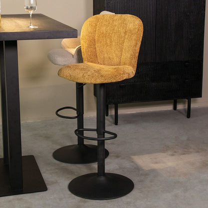 Barkruk Vino | Geel Stof