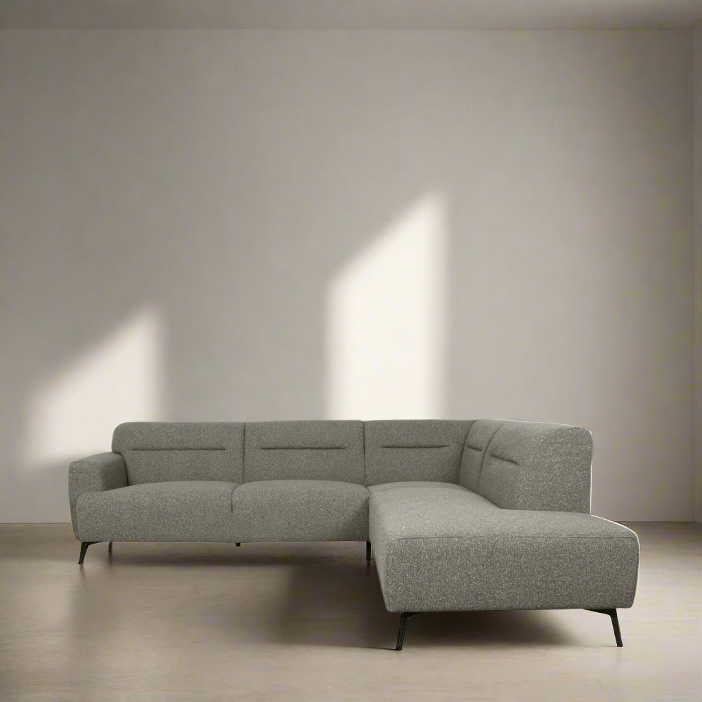 Hoekbank Bolzano | Grijs Bouclé