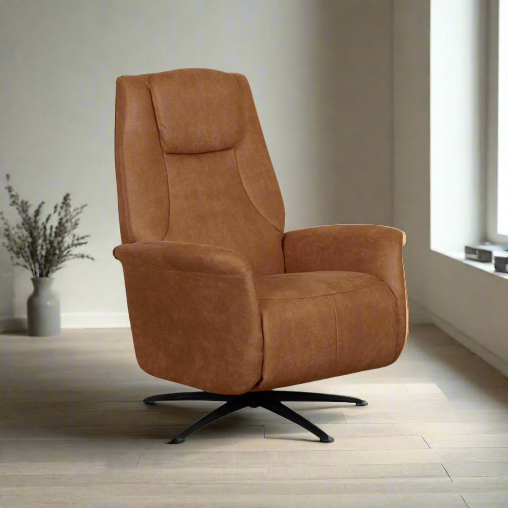 Fauteuil Stockholm | Cognac Microvezel