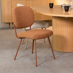 Eetkamerstoel Singapore | Rood Bouclé