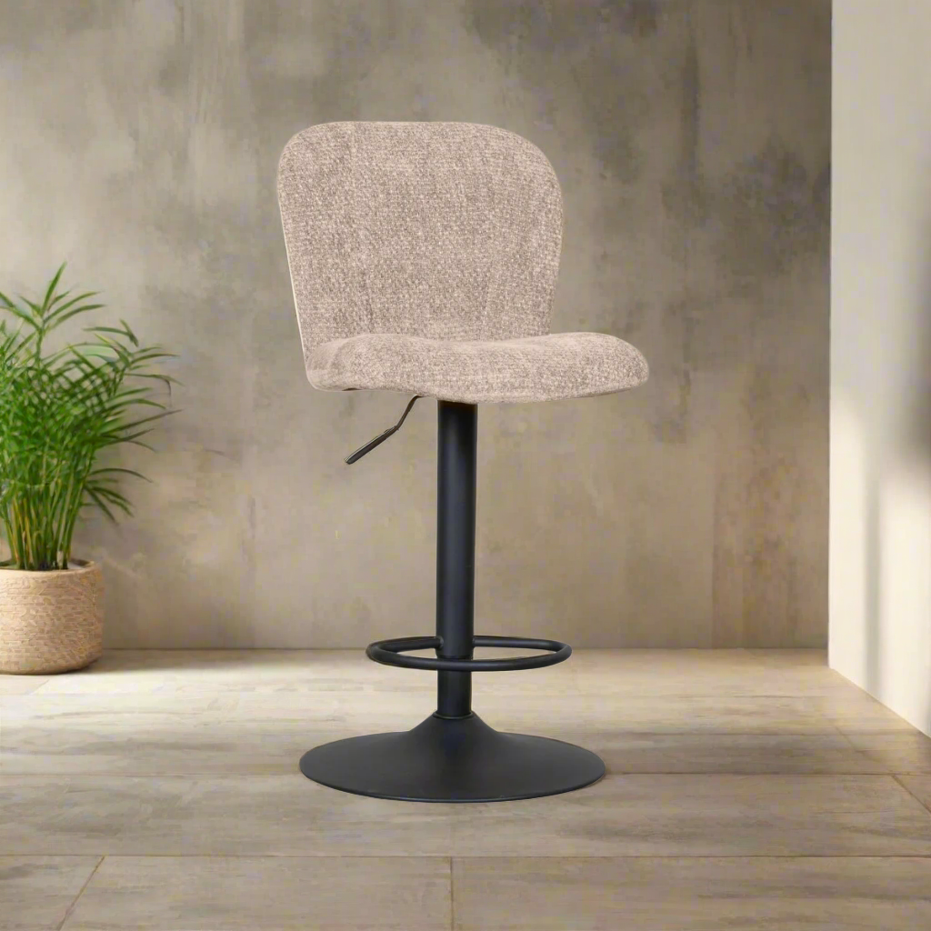 Barkruk Vino | Beige Stof