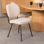 Eetkamerstoel Singapore | Naturel Bouclé