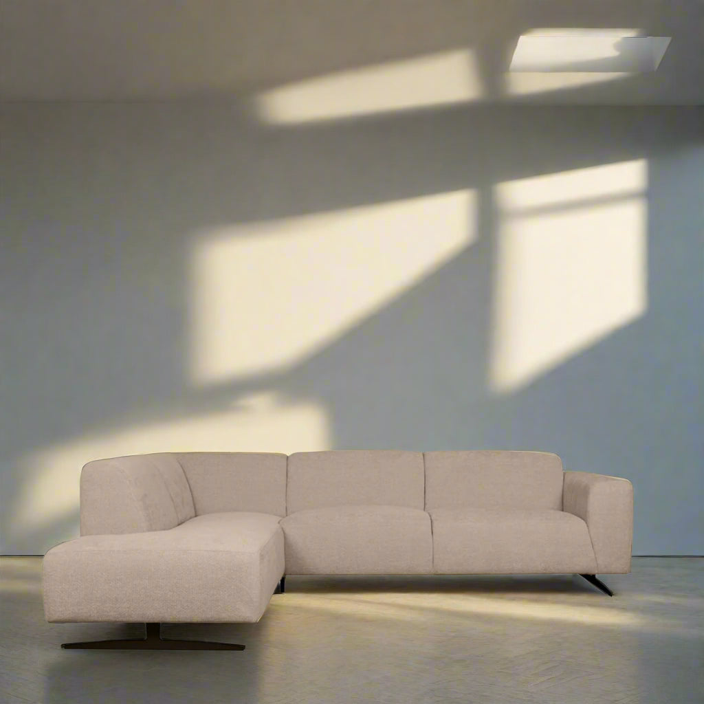 Hoekbank Rodano | Beige Stof