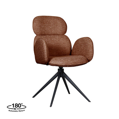 Eetkamerstoel Vidar | Rood Bouclé