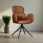 Eetkamerstoel Vidar | Rood Bouclé