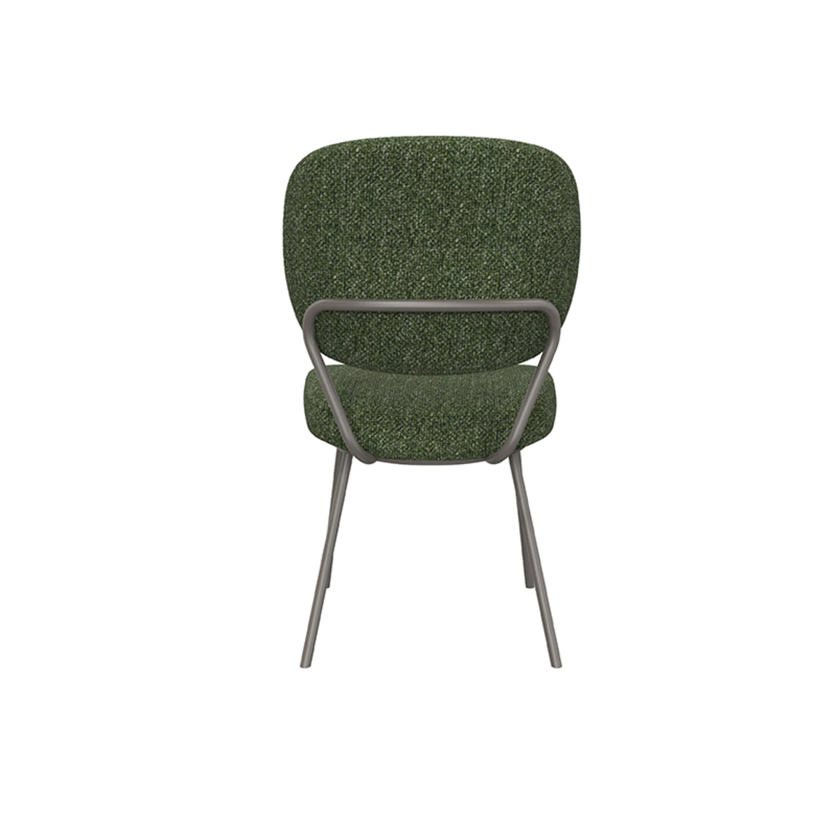 Eetkamerstoel Singapore | Groen Bouclé