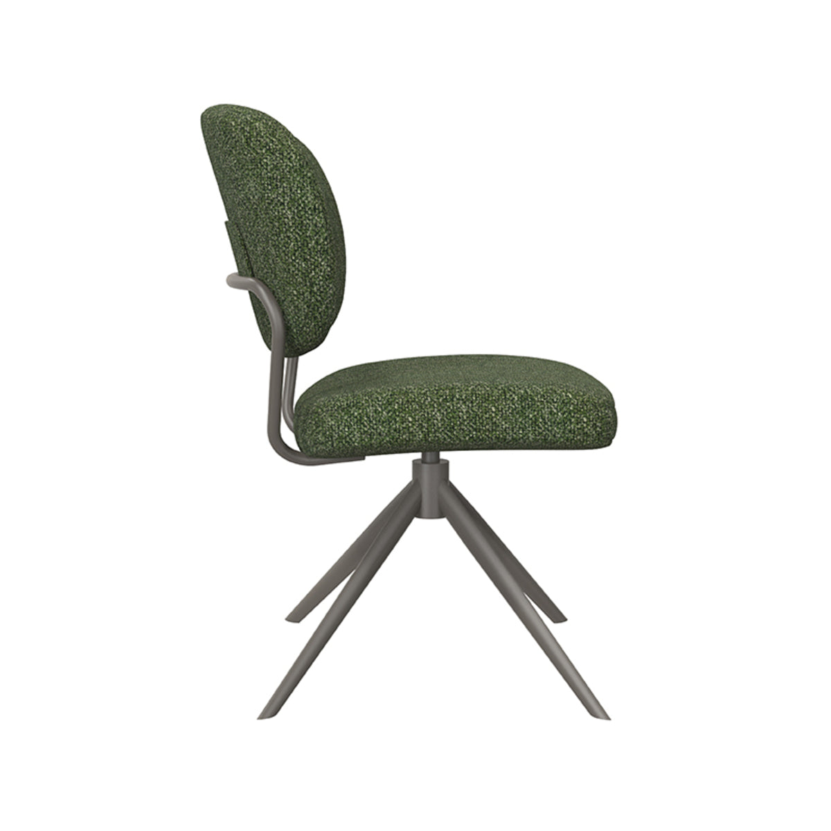Eetkamerstoel Geneva | Groen Bouclé | Groen Onderstel