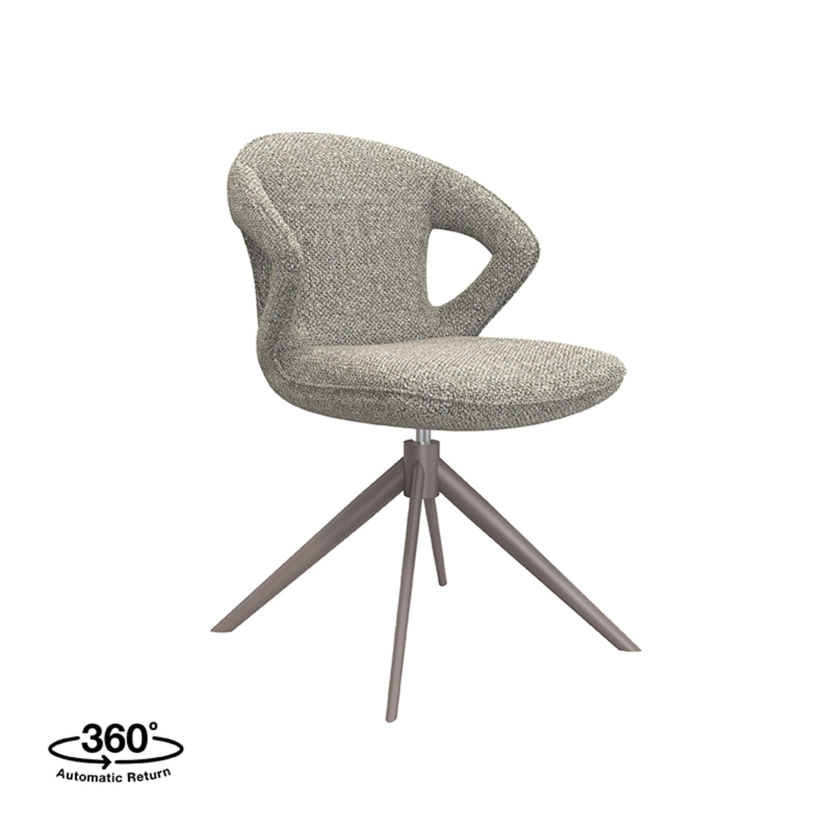 Eetkamerstoel Zurich | Grijs Bouclé