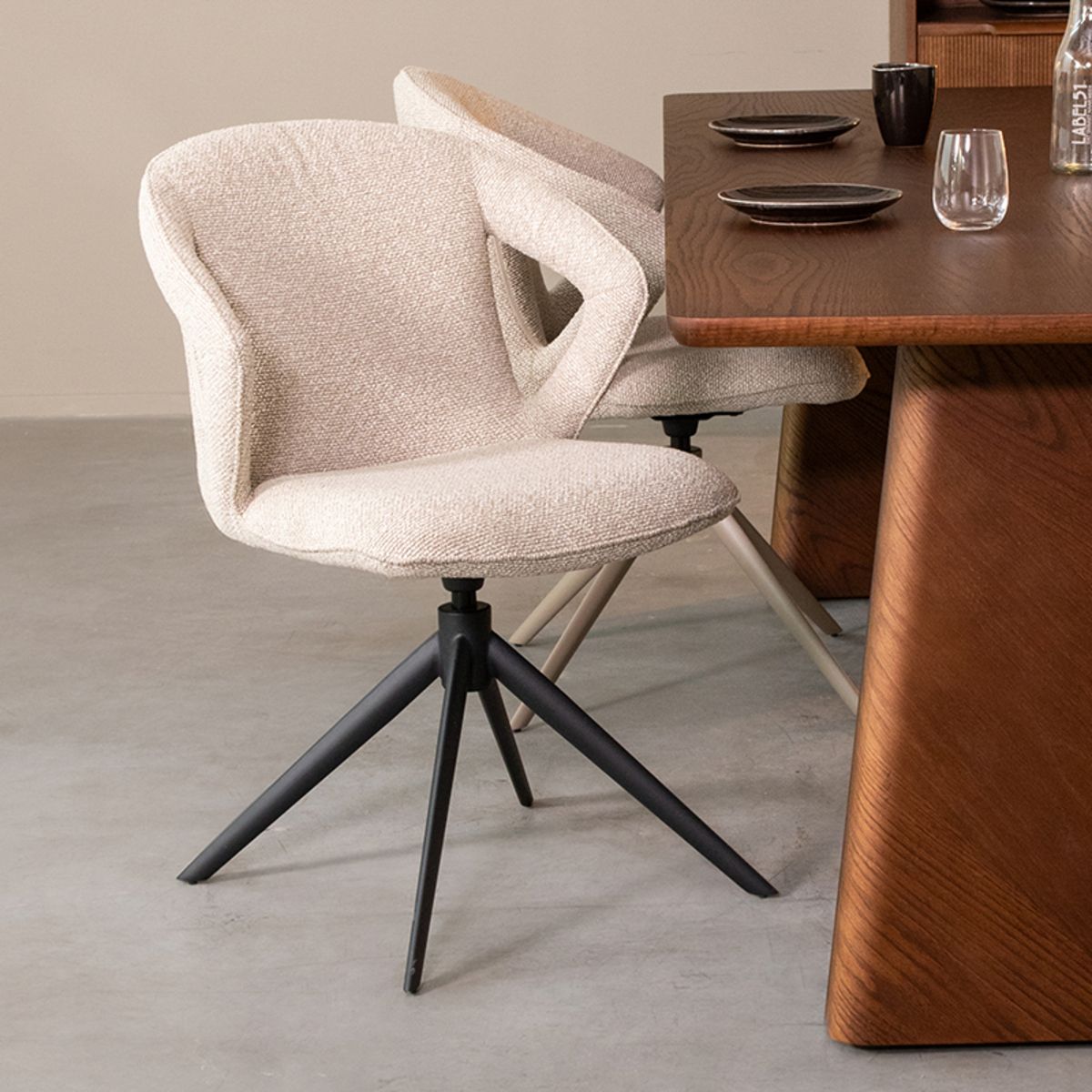 Eetkamerstoel Zurich | Bouclé