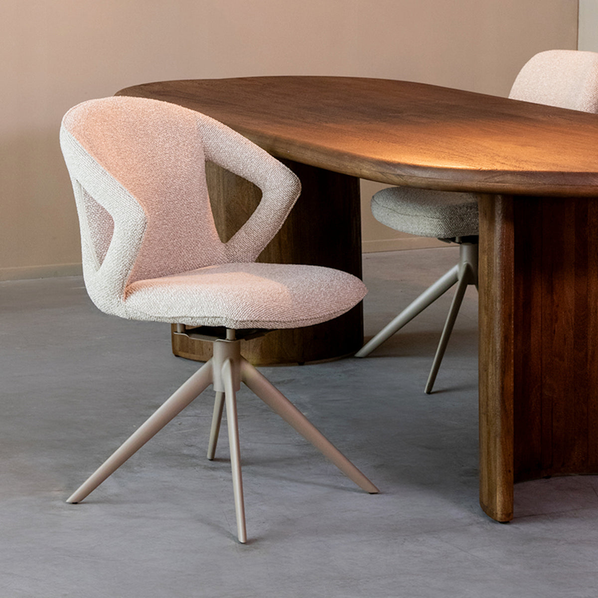 Eetkamerstoel Zurich | Naturel Bouclé