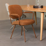 Eetkamerstoel Lausanne | Rood Bouclé