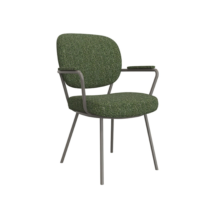 Eetkamerstoel Lausanne | Groen Bouclé