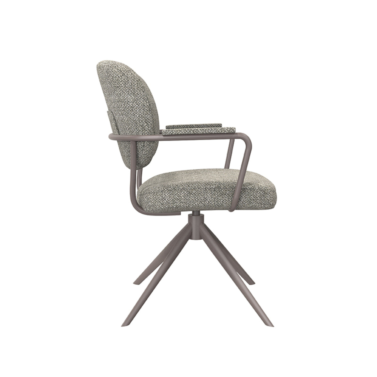Eetkamerstoel Basel | Grijs Bouclé