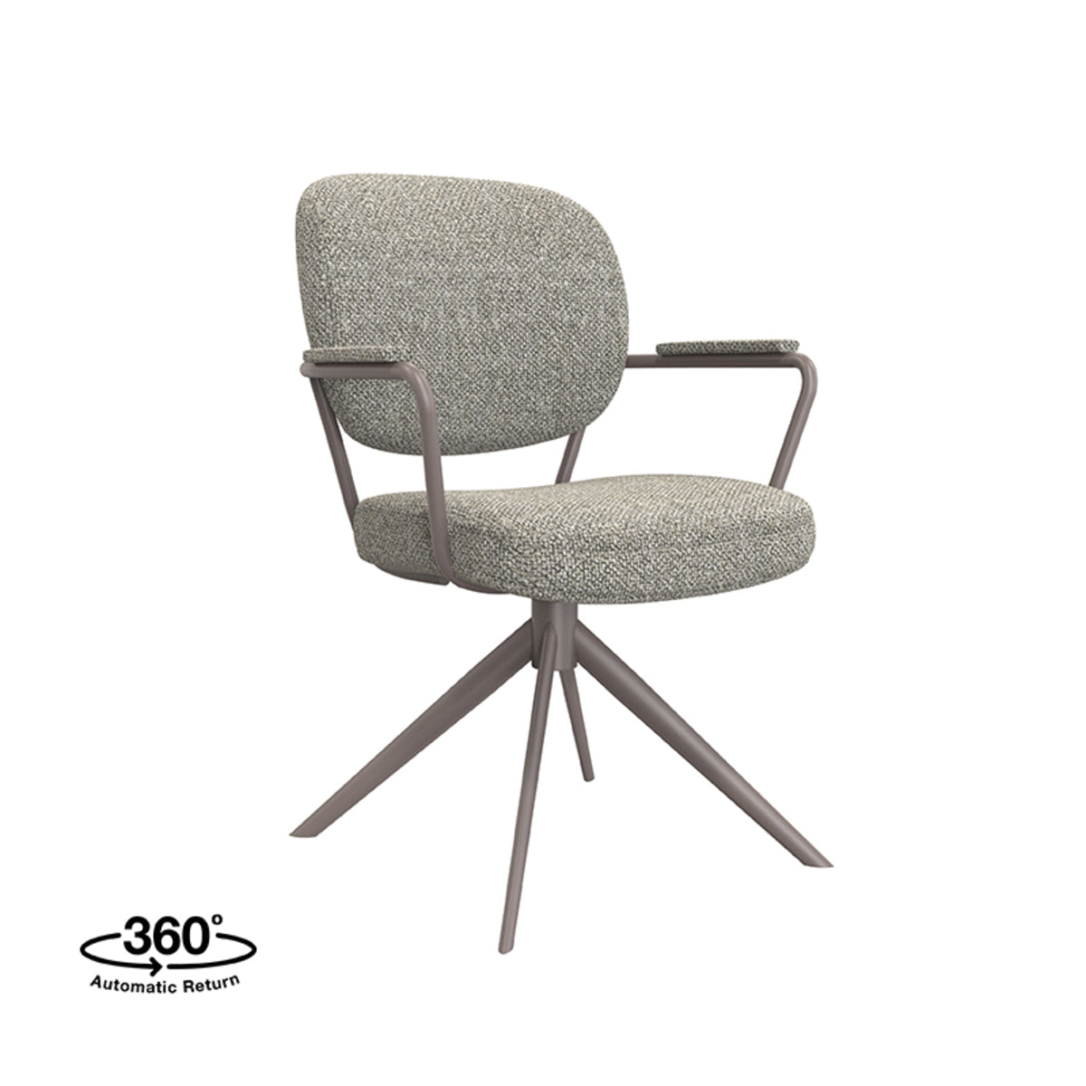 Eetkamerstoel Basel | Grijs Bouclé