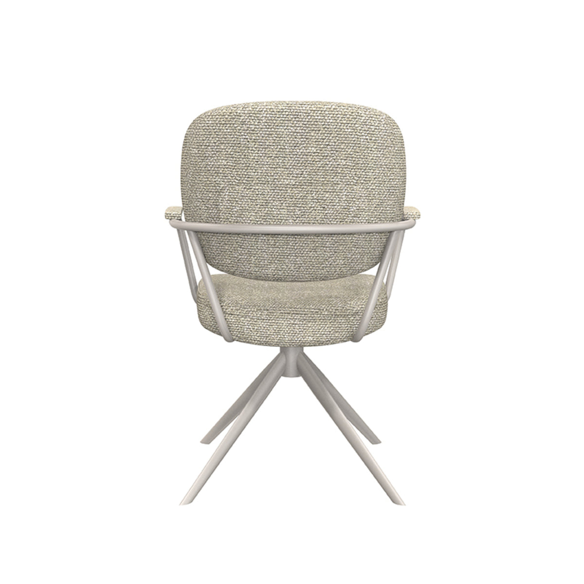 Eetkamerstoel Basel | Naturel Bouclé | Taupe Onderstel