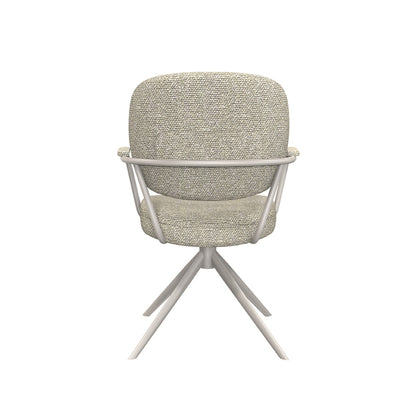 Eetkamerstoel Basel | Naturel Bouclé | Taupe Onderstel