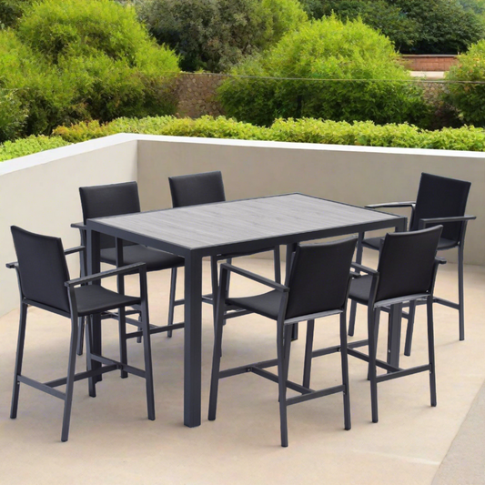 Tuinbartafel Verona | Zwart