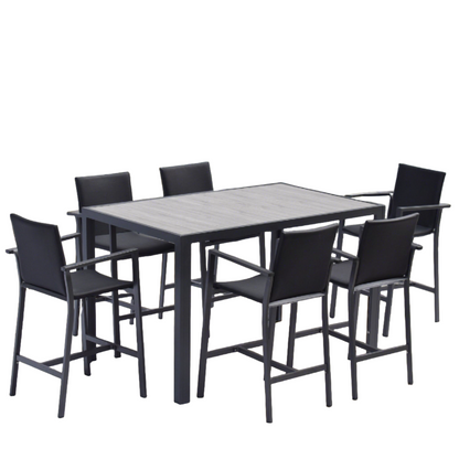 Tuinbartafel Verona | Zwart