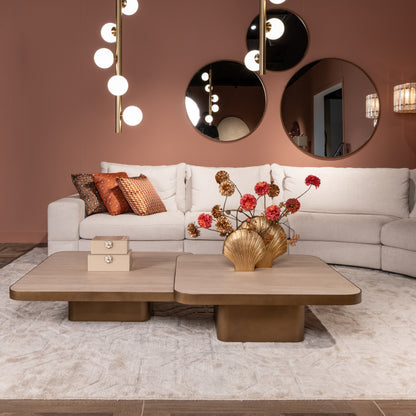 Salontafel Claridge, vooraanzicht in een interieur