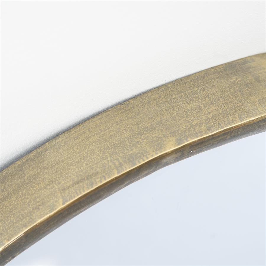 Spiegel Selfie goud ijzer, detail van het materiaal