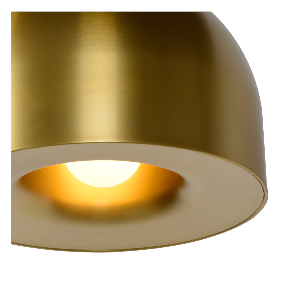 Hanglamp Akron e27 goud, detail van het materiaal