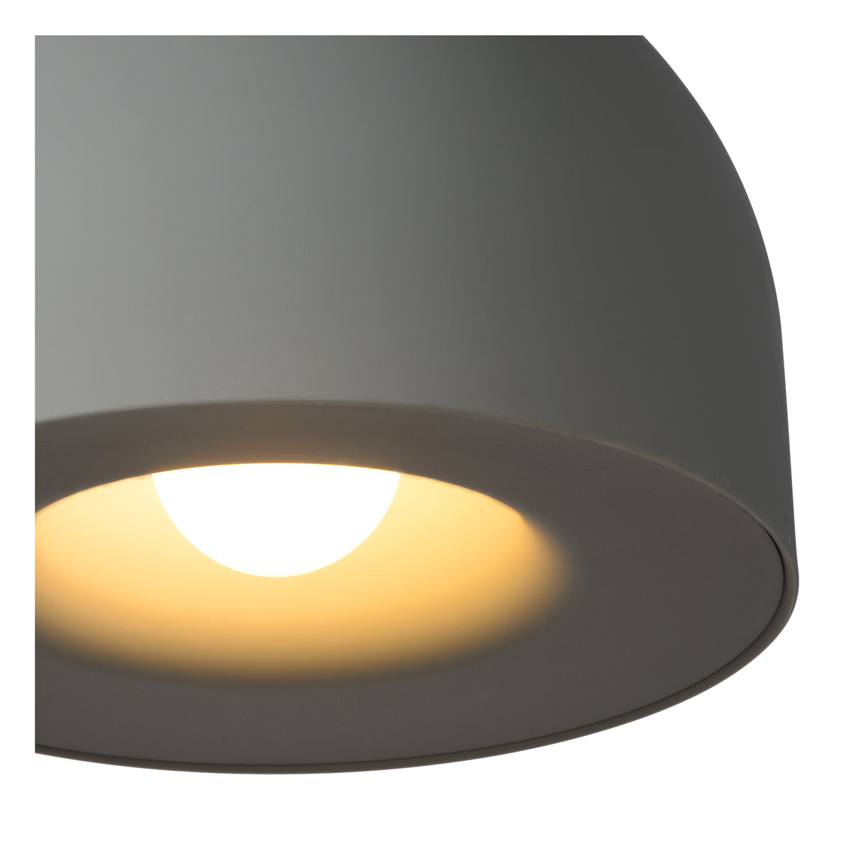 Hanglamp Akron e27 grijs, detail van het materiaal