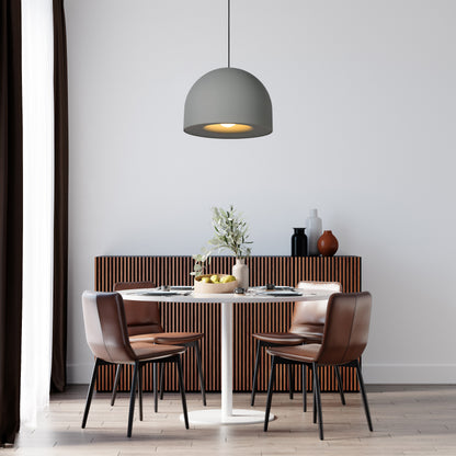 Hanglamp Akron e27 grijs in een interieur
