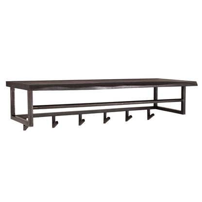 Kapstok Yucon 6 haken | Zwart Massief Acacia