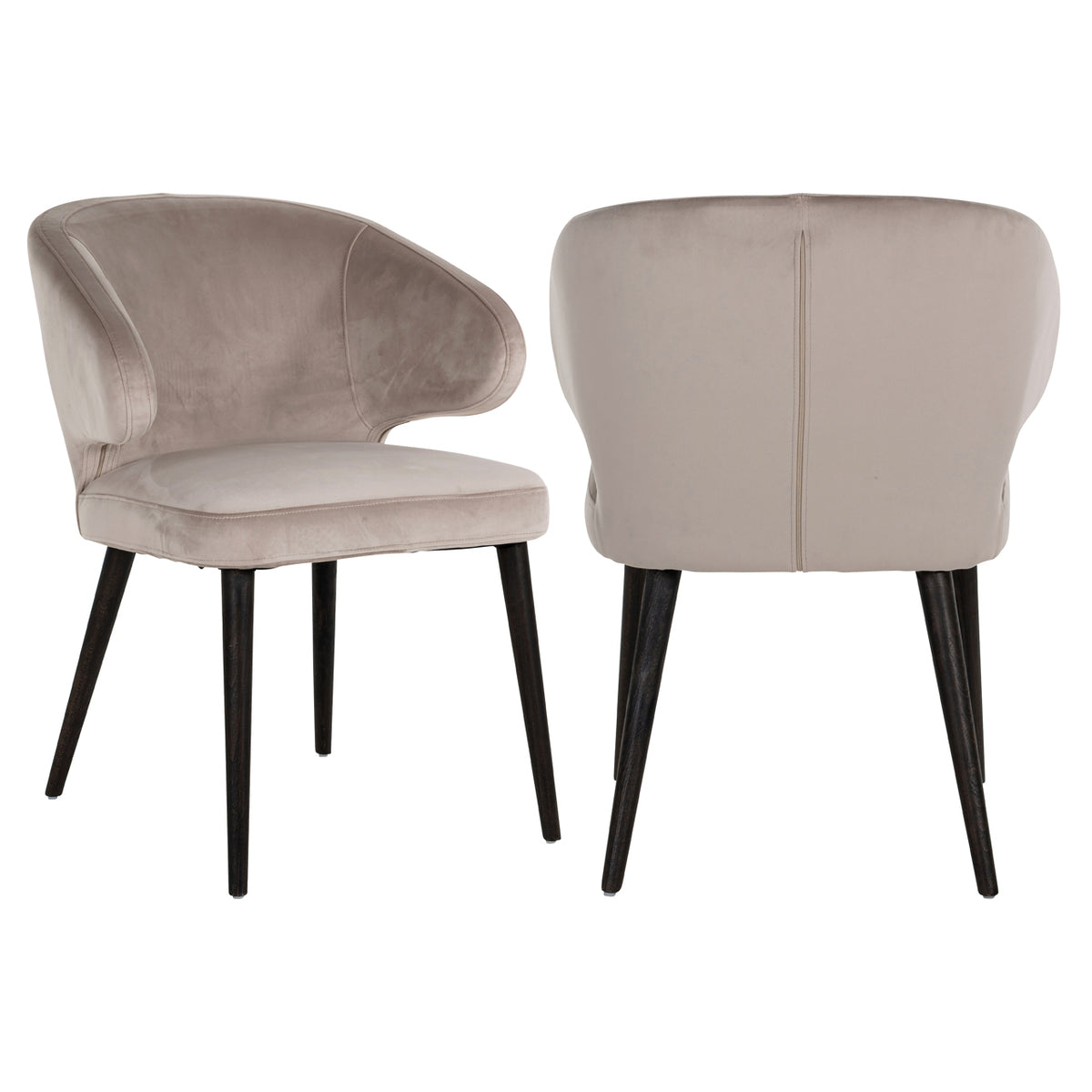 Eetkamerstoel Indigo | Khaki Velvet