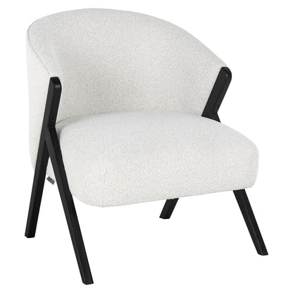 Fauteuil Mia | Wit Bouclé