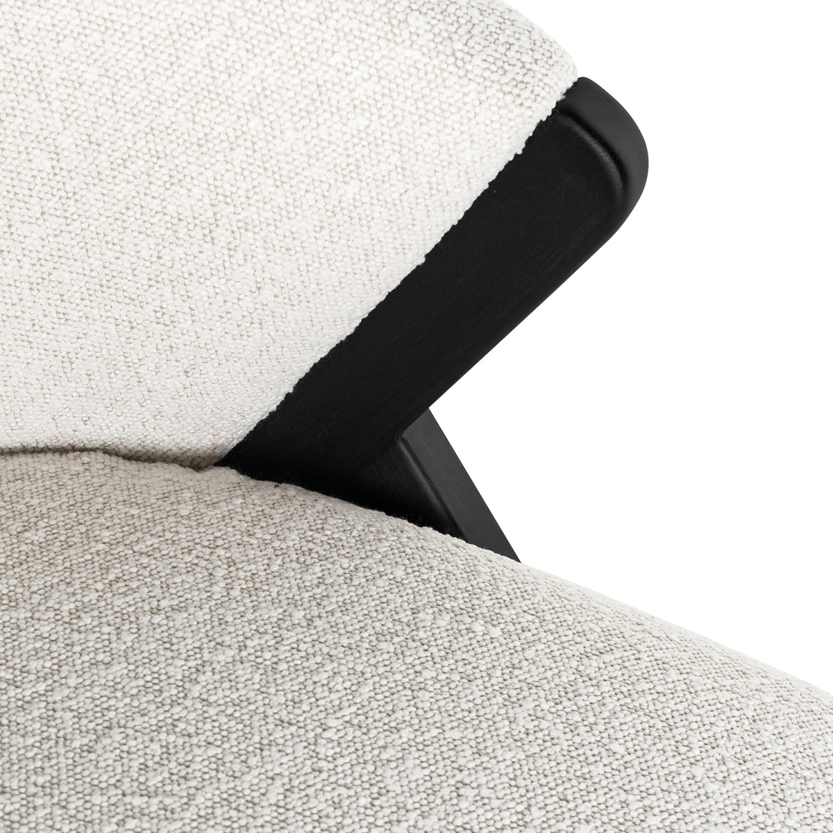 Fauteuil Mia | Wit Bouclé