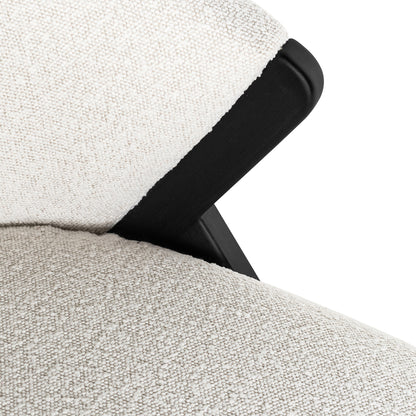 Fauteuil Mia | Wit Bouclé