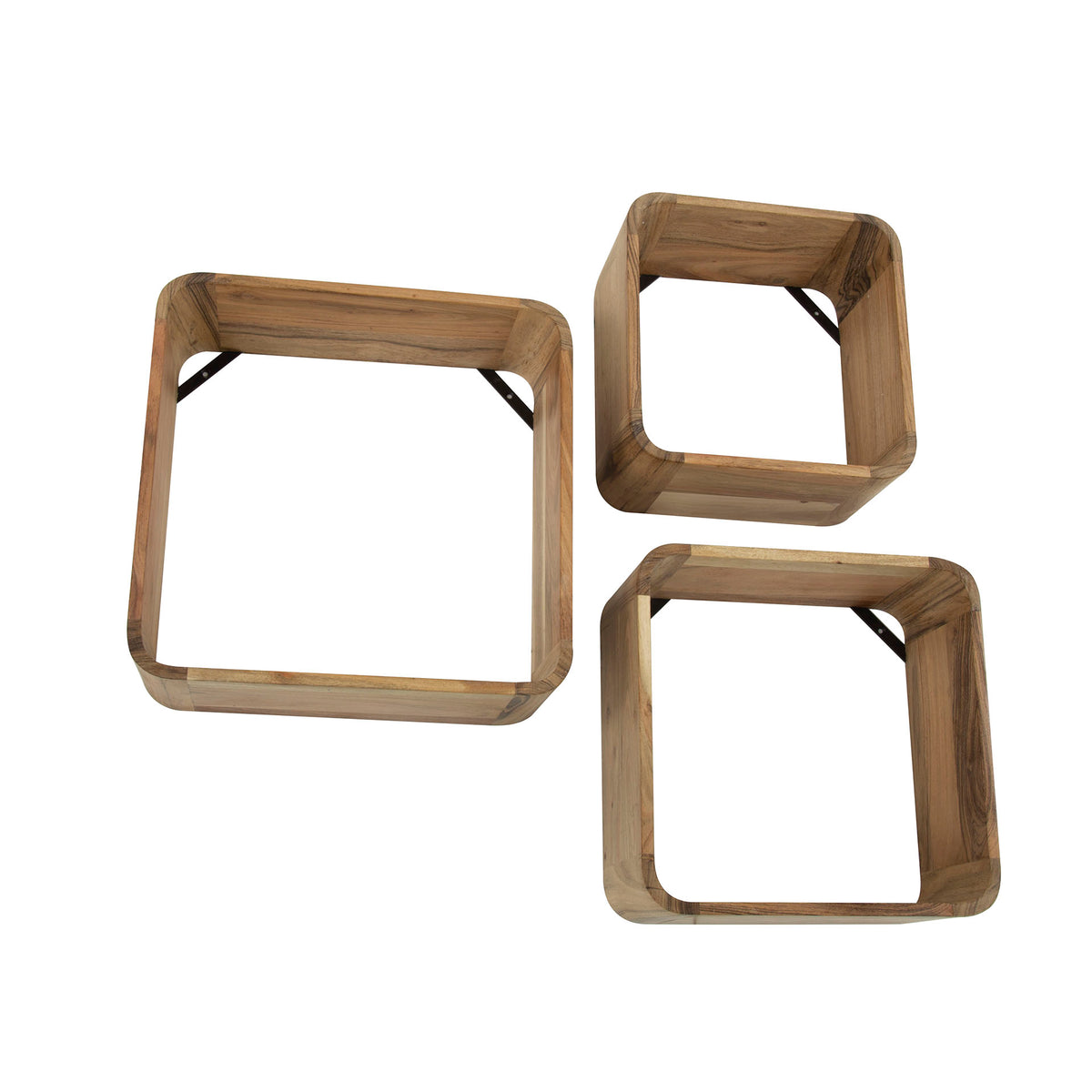 Wandschappen Anne Céline | Set Van 3 | Naturel Acaciahout