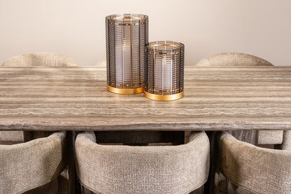 Eettafel Dulce grijs marmer