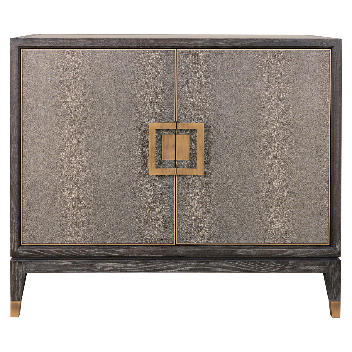Dressoir Bloomville goud eikenhout 97 cm, vooraanzicht op witte achtergrond