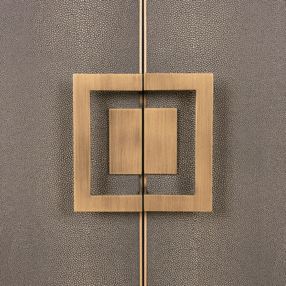 Dressoir Bloomville goud eikenhout 97 cm, detail van het materiaal