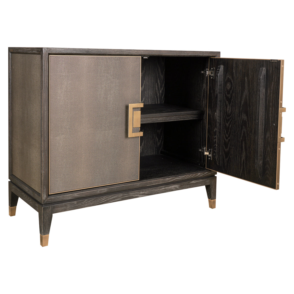 Dressoir Bloomville goud eikenhout 97 cm, detail van de functie