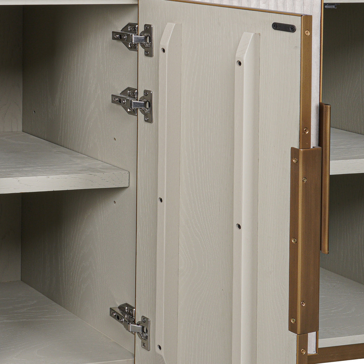 Dressoir Tivoli wit eiken fineer, detail van de functie