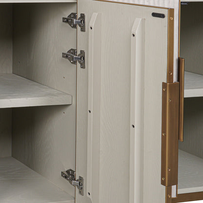 Dressoir Tivoli wit eiken fineer, detail van de functie