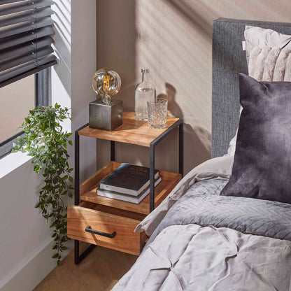 Nachtkastje Niche | Naturel Acaciahout