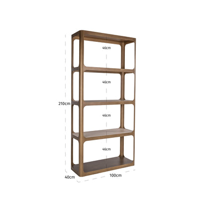 Vitrinekast Claridge goud glas