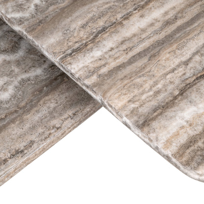Salontafel Dulce grijs marmer, detail van het materiaal