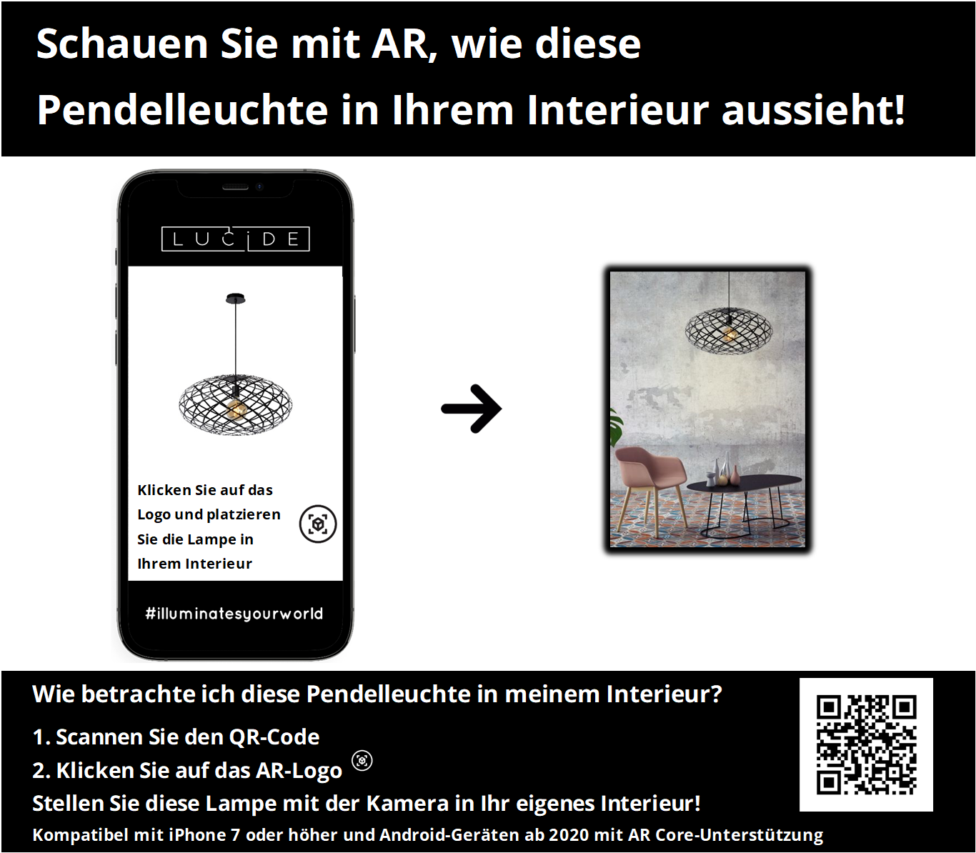 Hanglamp Wolfram | Ø 12,5 cm