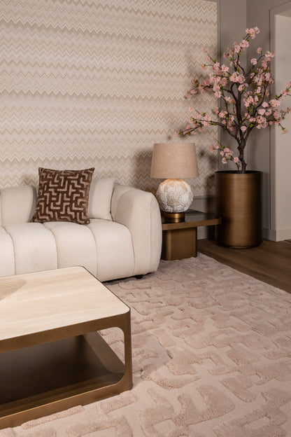 Salontafel Claridge beige metaal