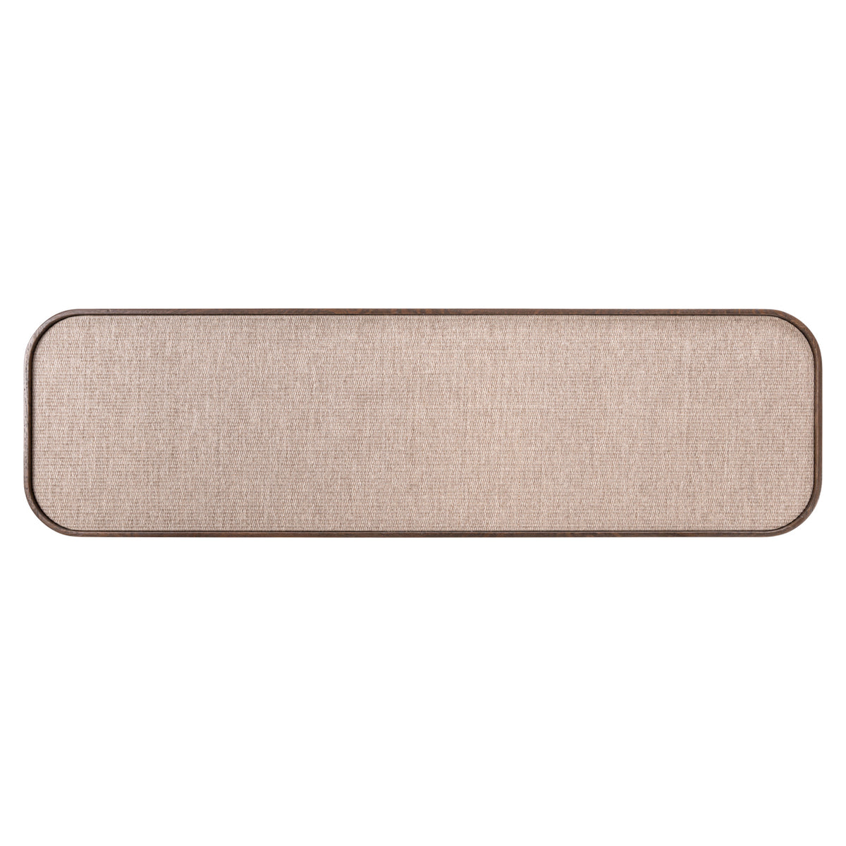 Sidetable Willox beige eikenhout, bovenaanzicht op witte achtergrond