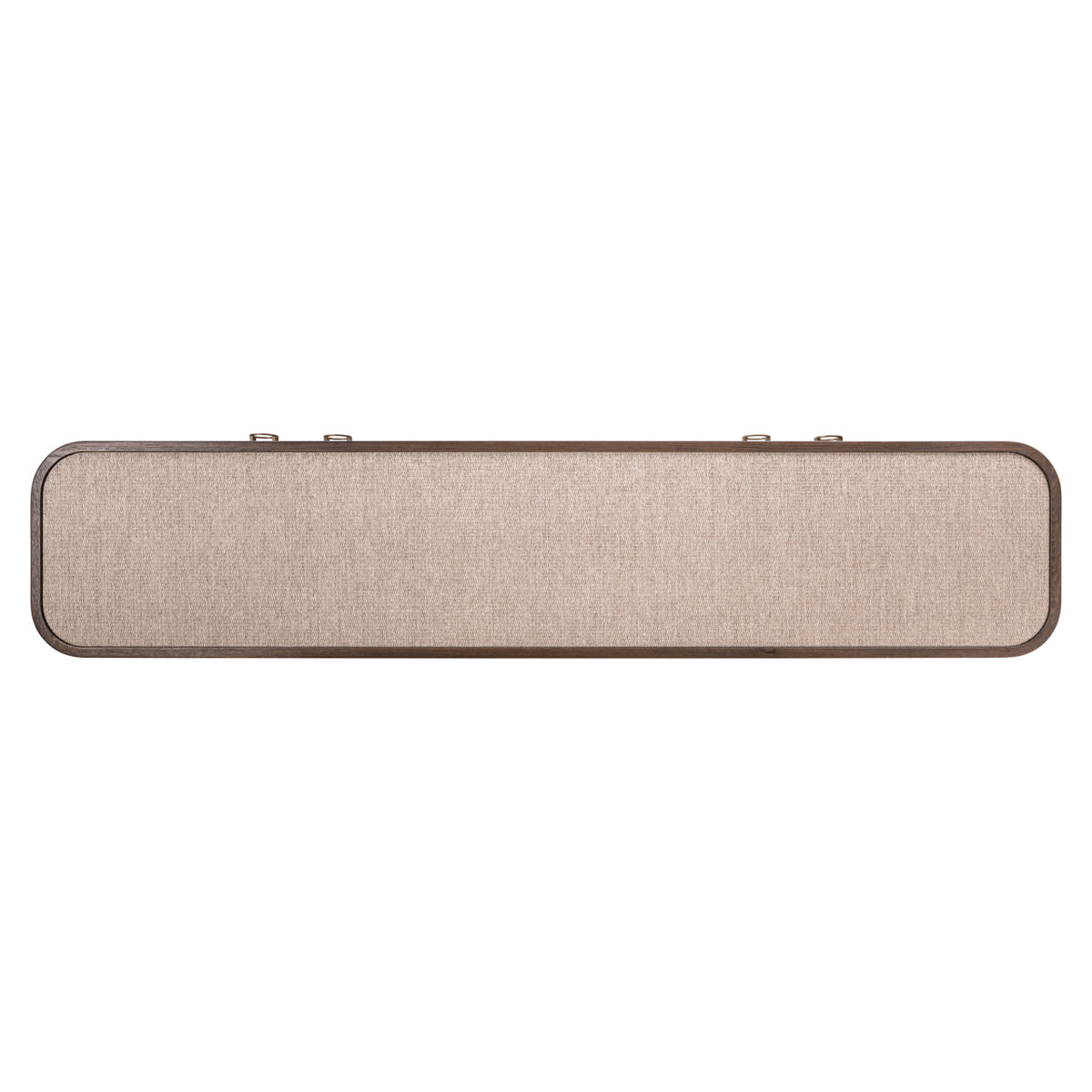TV-meubel Willox beige eikenhout, bovenaanzicht op witte achtergrond