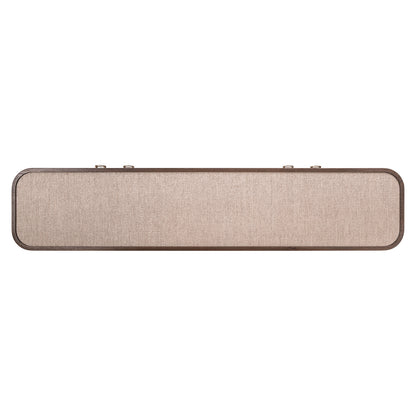 TV-meubel Willox beige eikenhout, bovenaanzicht op witte achtergrond