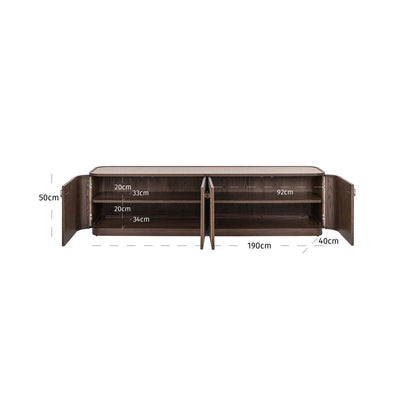 TV-meubel Willox beige eikenhout