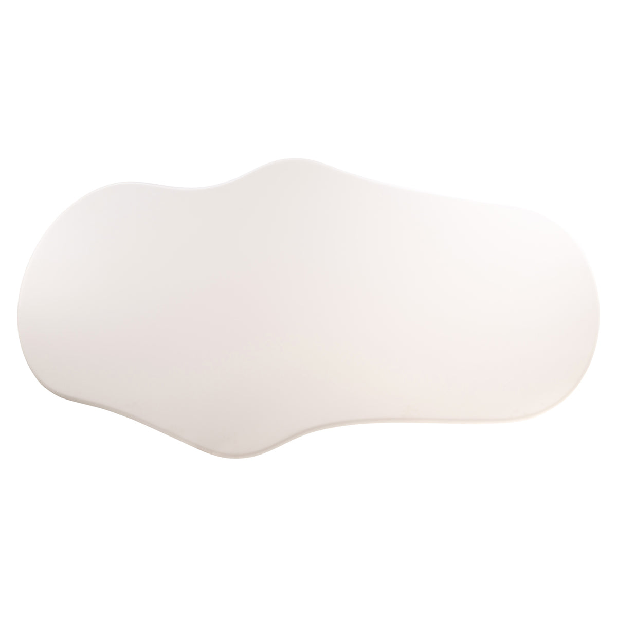 Eettafel Bloomstone wit gips 230 cm, bovenaanzicht op witte achtergrond