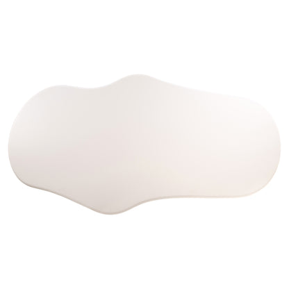 Eettafel Bloomstone wit gips 230 cm, bovenaanzicht op witte achtergrond
